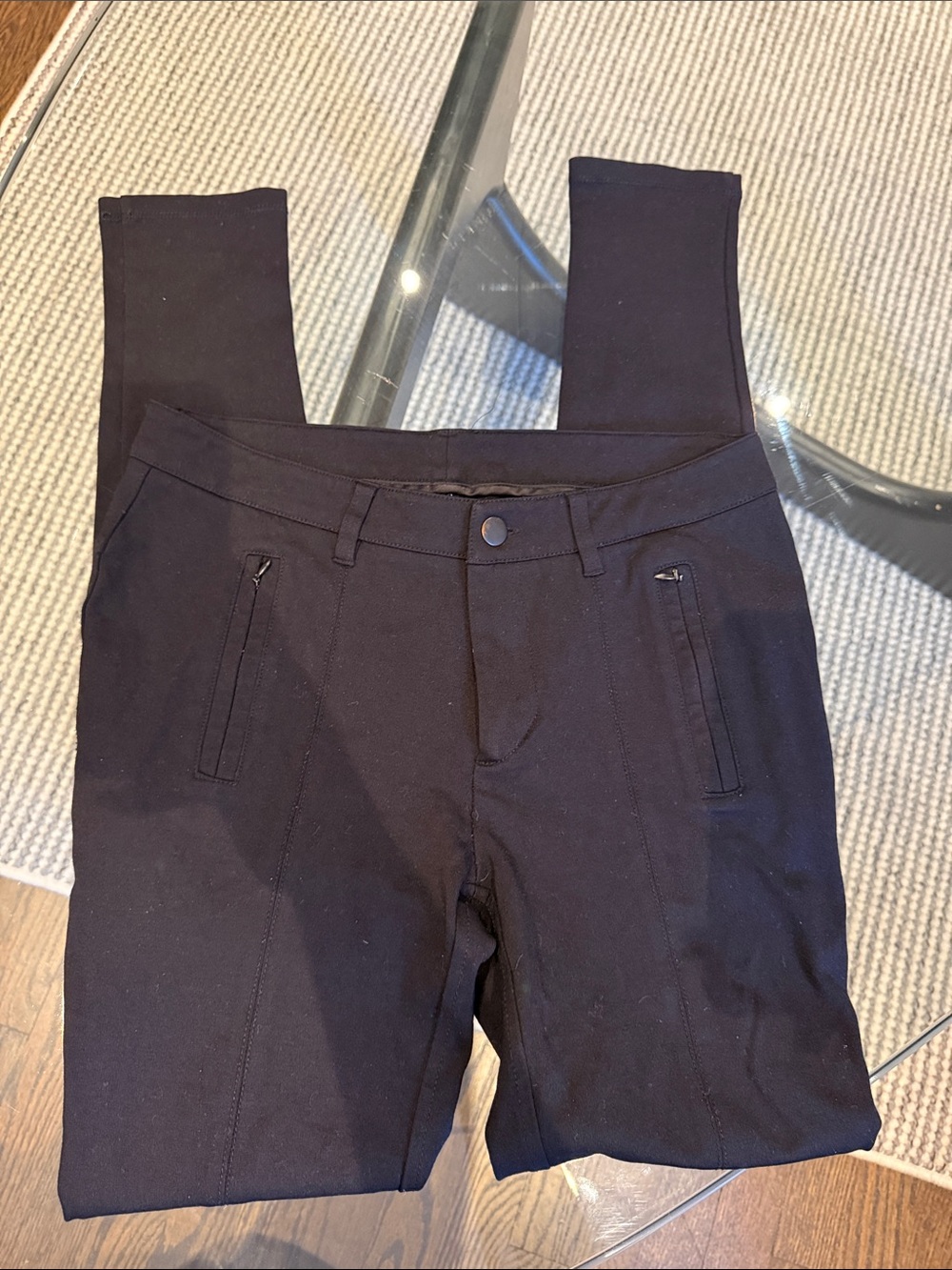 a.n.a Black High-Rise Zip-Pocket Jeggings